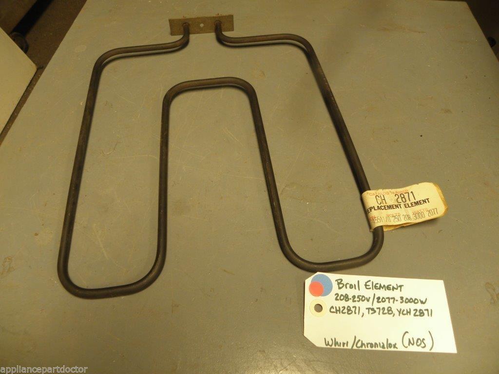 NOS Whirlpool Chromalox Broil Element CH2871 TS728 YCH2871 208-250v/2077-3000w NOS Whirlpool Chromalox Broil Element CH2871 TS728 YCH2871 208-250v/2077-3000w